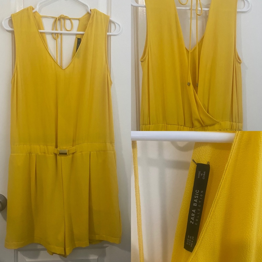 Zara Romper Yellow